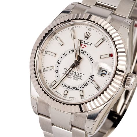 rolex white face